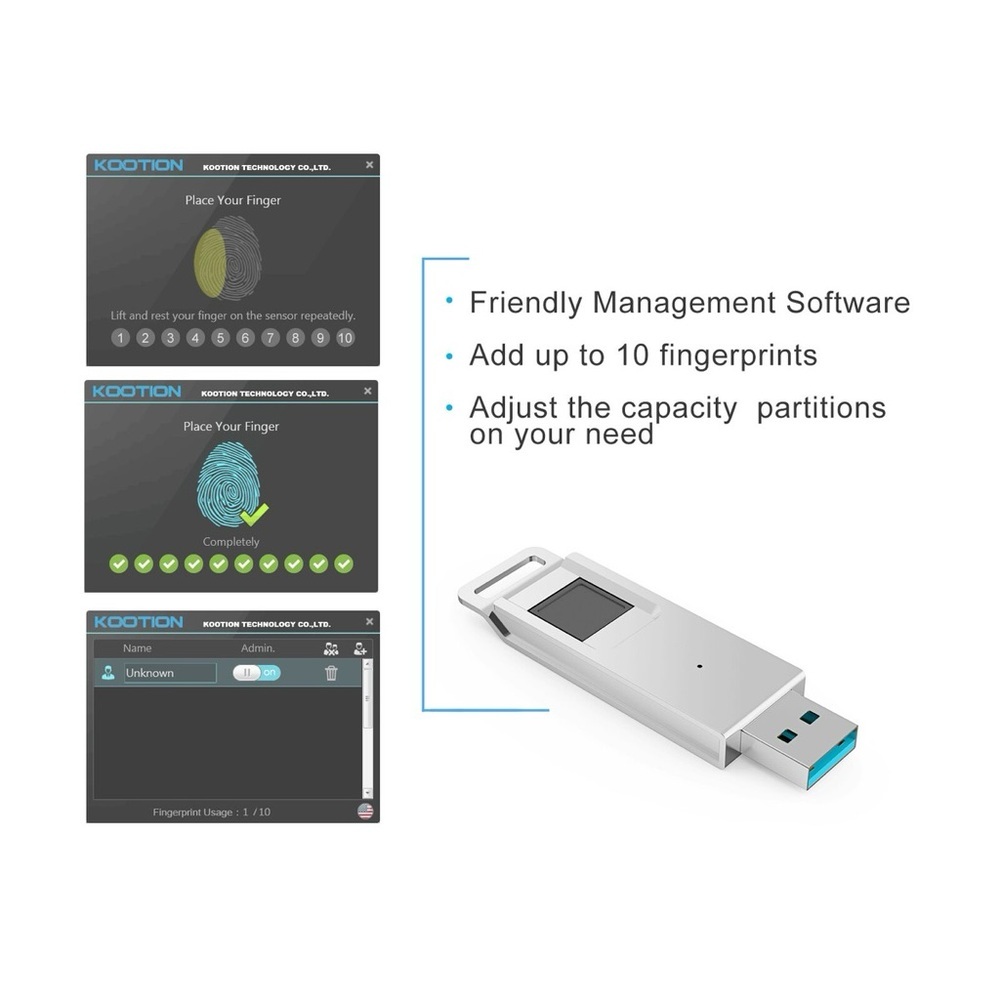 Silver USB 3.0 Flash Drive - Picture 4 of 8